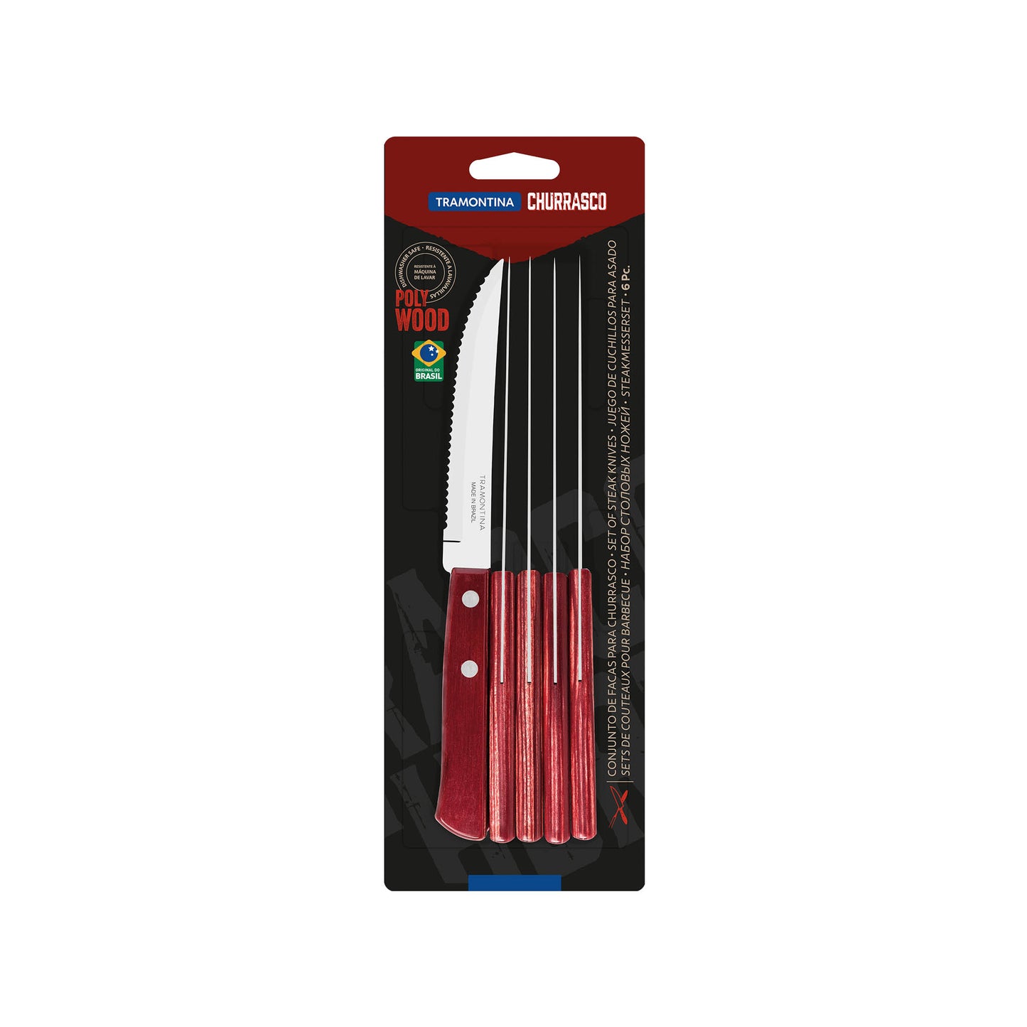Steak/Pizza Messer-Set 6-teilig