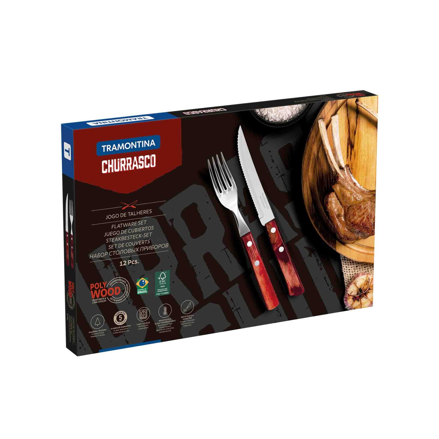 Steak/Pizza Besteckset 12-teilig