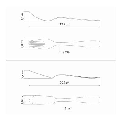 ESSENTIALS Fischbesteck 2-teilig