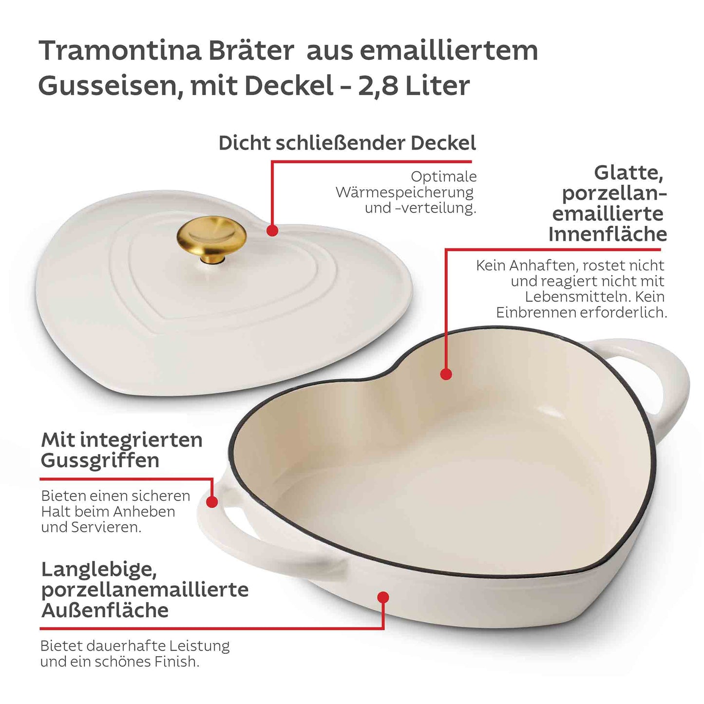 Herzbräter aus Gusseisen