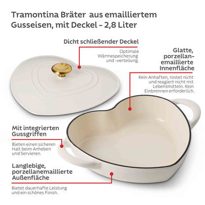 Herzbräter aus Gusseisen
