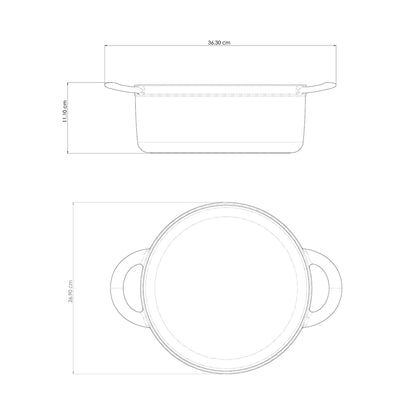Gusseisen Set, 4-teilig