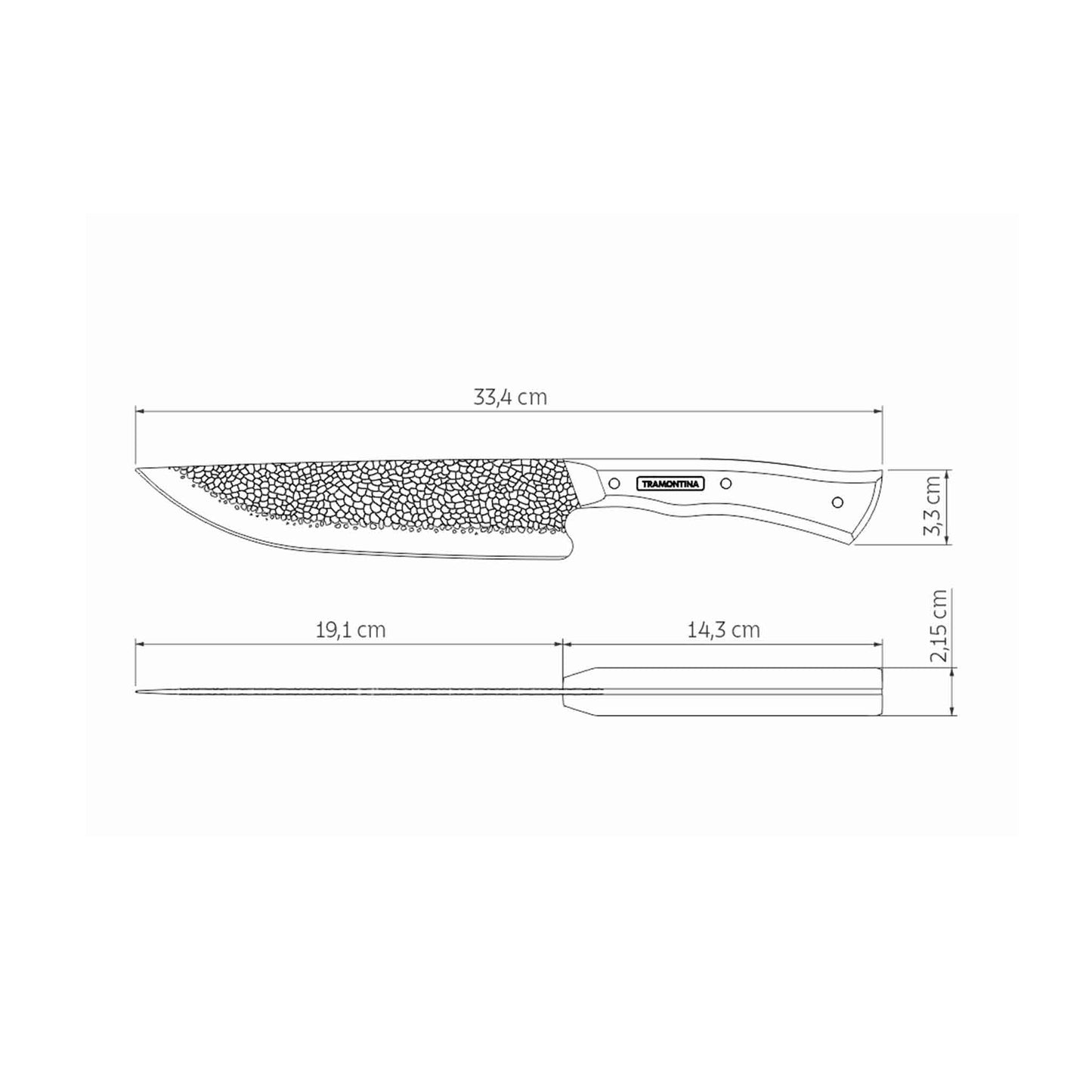 NÔMADE Fleischmesser mit Leder-Etui