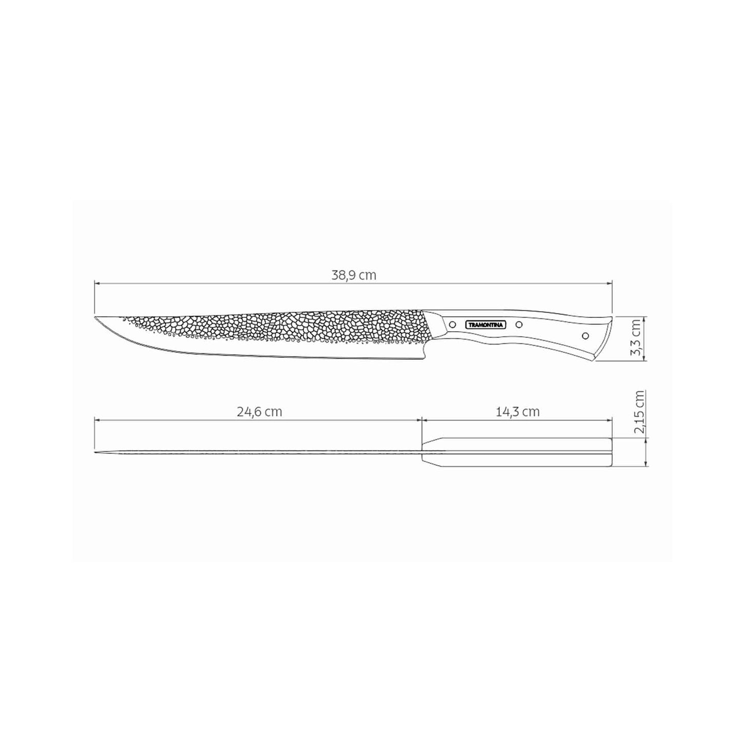 NÔMADE Fleischmesser mit Leder-Etui