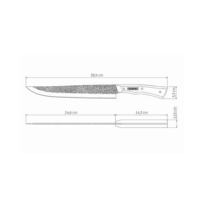 NÔMADE Fleischmesser mit Leder-Etui