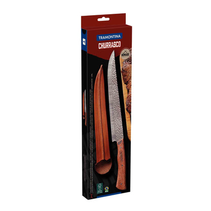 NÔMADE Fleischmesser mit Leder-Etui