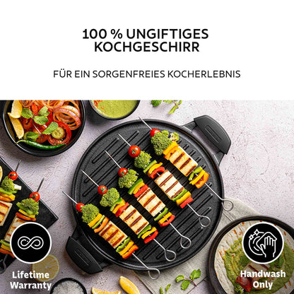 TITANEX Wende-Grillplatte, pre-seasoned