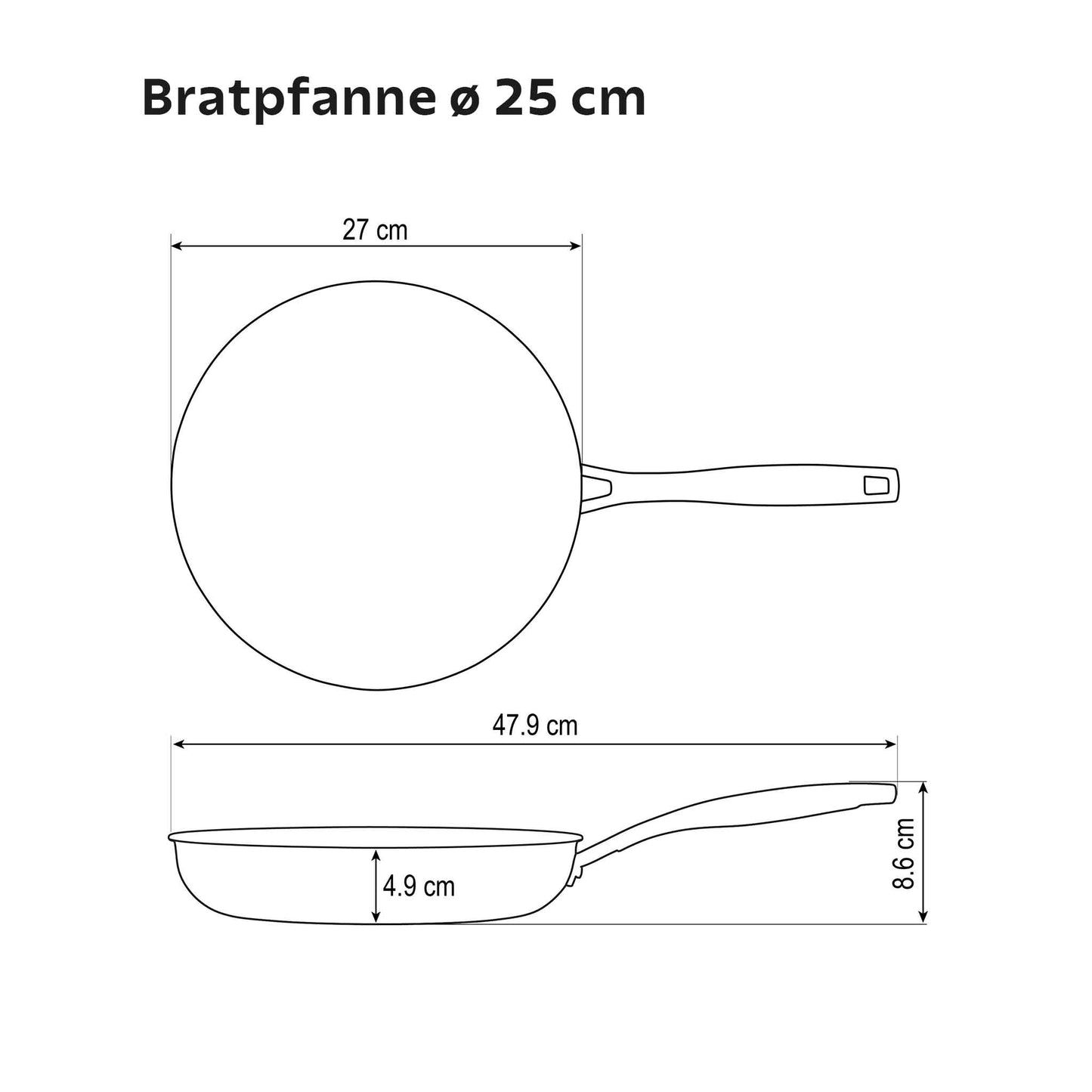 TRI-PLY Bratpfannen-Set Keramik, 2-tlg