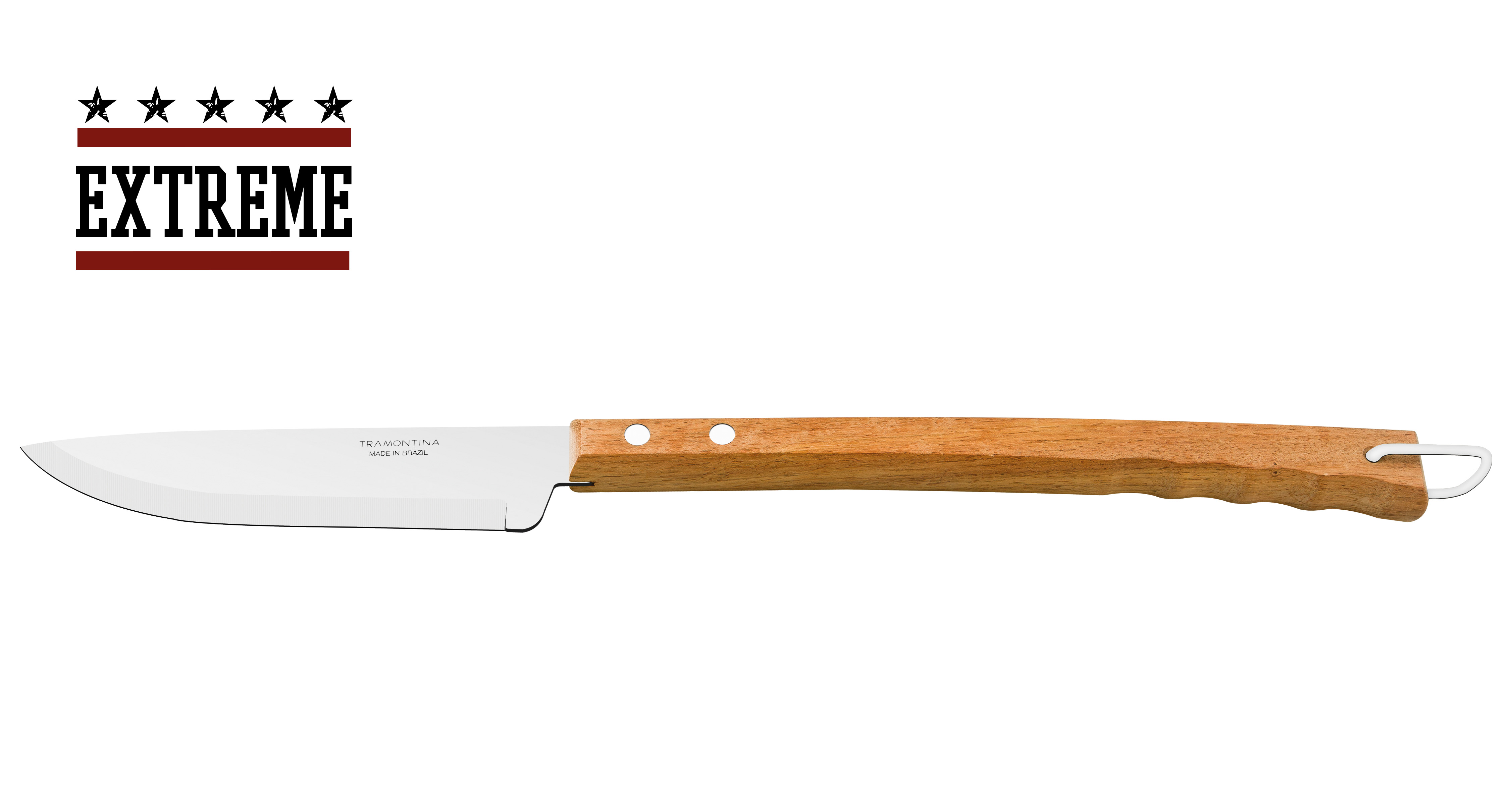 Grill Messer Tranchiermesser Grillen extra langes Messer Länge 41 cm Holzgriff 